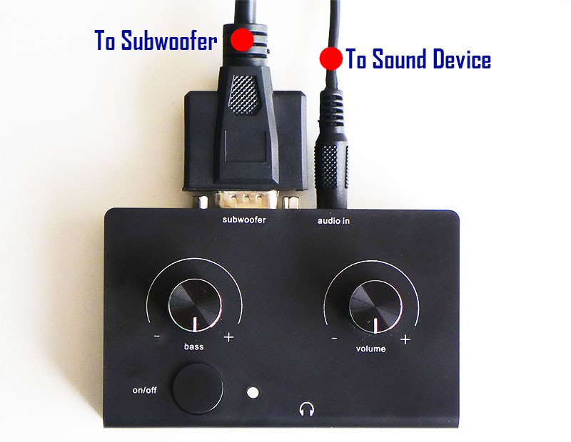 Replacement Control Pod w/ Y Splitter for Logitech Z-2300 Computer Speakers