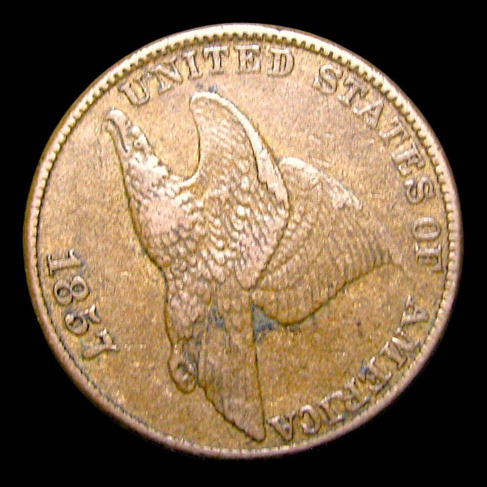1857 Flying Eagle Cent Penny ---- Nice Coin ---- #005Z
