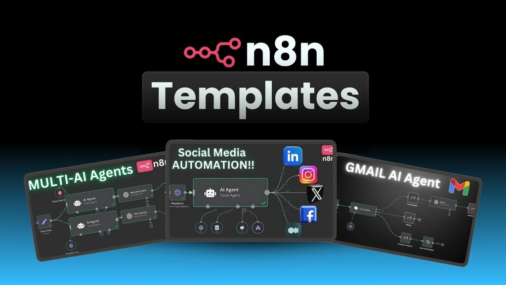 900+ AI Automation Workflows for n8n | No Code JSON Templates (Worth $10k+)