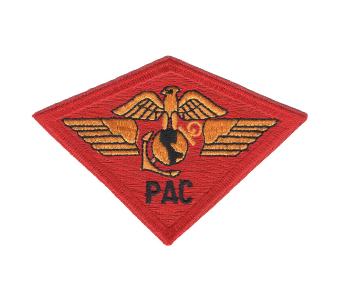3.75" PAC PACIFIC AIR WING MARINE CORPS EMBROIDERED PATCH
