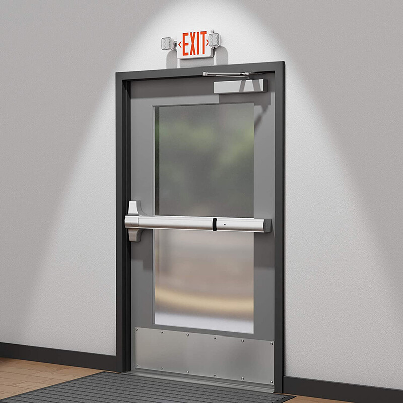 4PACK LED Exit Sign Emergency Light w/Battery Backup Double Adjustable Head