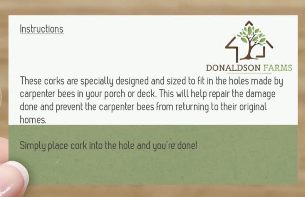 Carpenter Bee Corks - 100 Pack