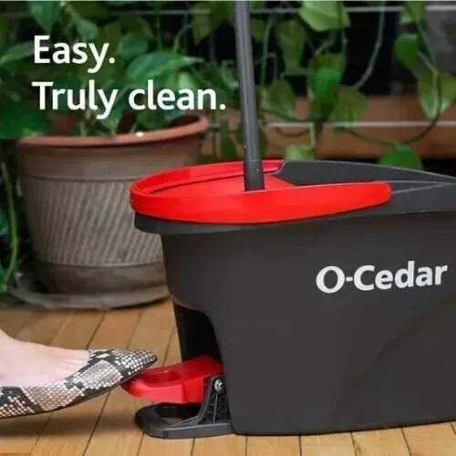 O-Cedar EasyWring Spin Mop & Bucket System- New