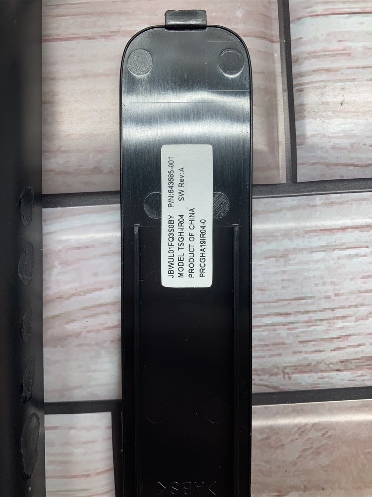 HP Wireless Multimedia Remote Control 643685-001 Hewlett Packard Read Desc