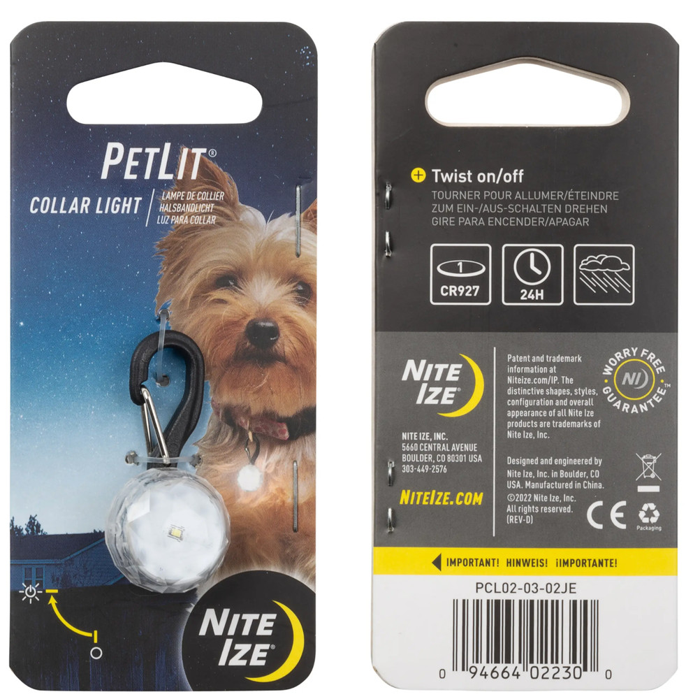 PetLit Collar Light Crystal Jewel