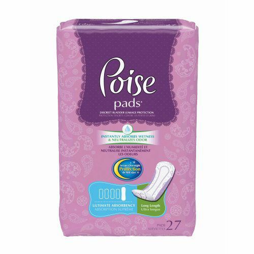 Poise Bladder Control Pad 15.9'' Length Heavy Absorbency -162/Pack