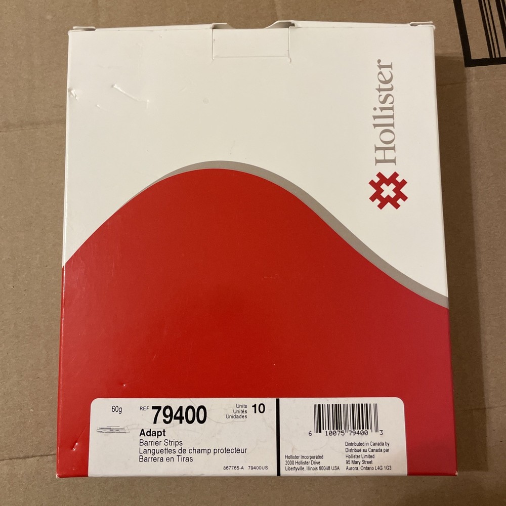Hollister #79400 Adapt Barrier Paste Strips 10/BX Strips New
