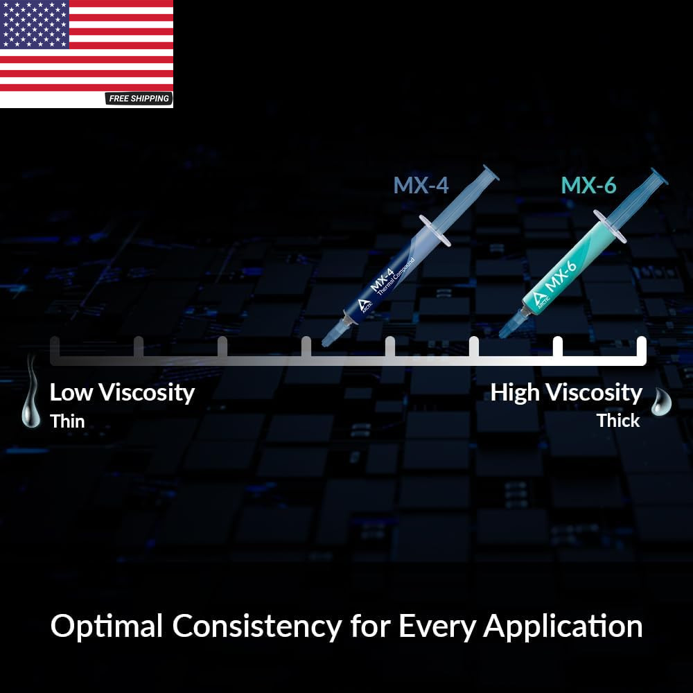 MX-6 (4 G) - Ultimate Performance Thermal Paste for CPU, Consoles, Graphics Card