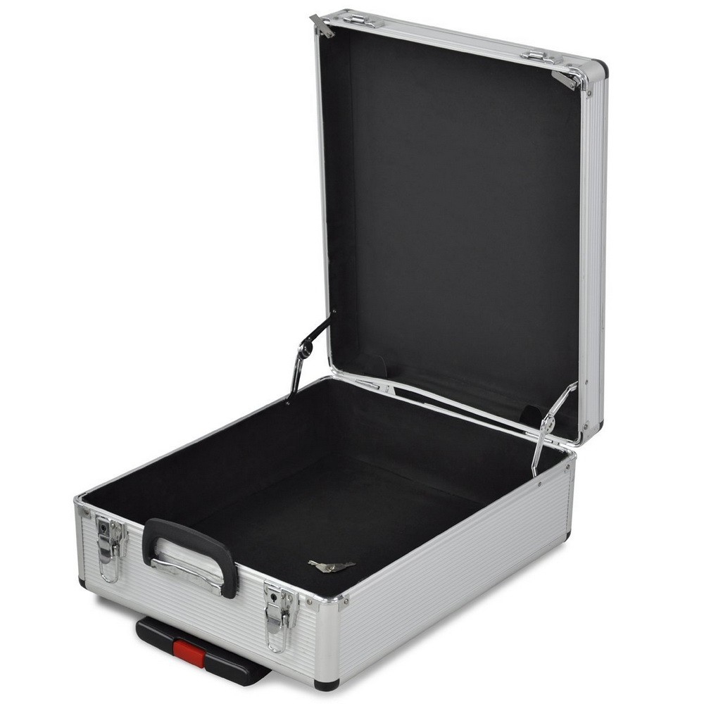 799pc Aluminum Trolley Case Tool Set, Silver, Comprehensive Portable Tool Kit