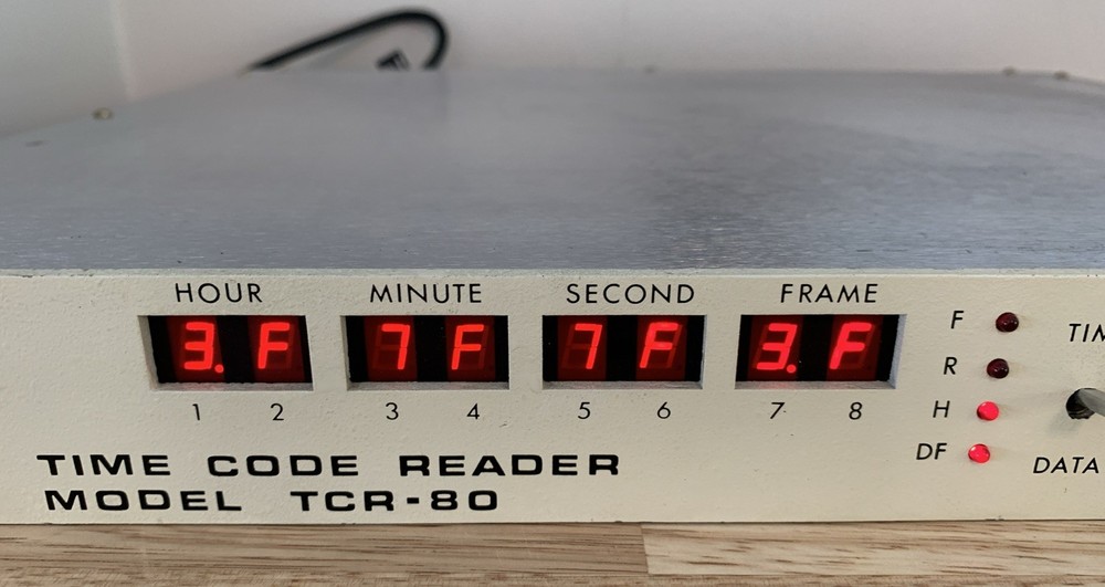 Vintage Skotel Time Code Reader Model TCR-80- See Description