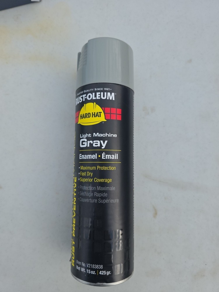 Rust-Oleum V2183838 Rust Preventative Spray Paint, Light Machinery Gray, Gloss,