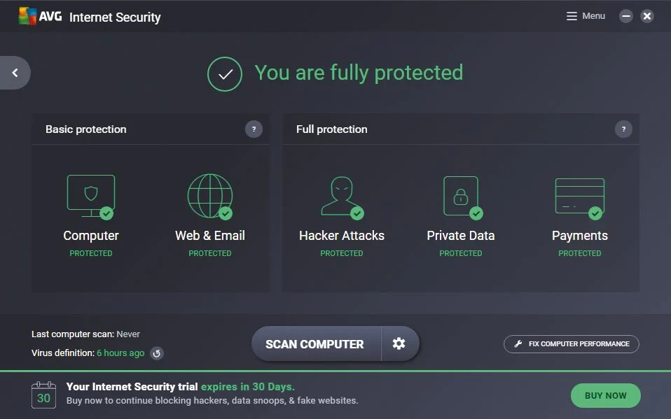 AVG Internet Security Multi-Devices 10 Devices 1 Year Delivery by EMAIL