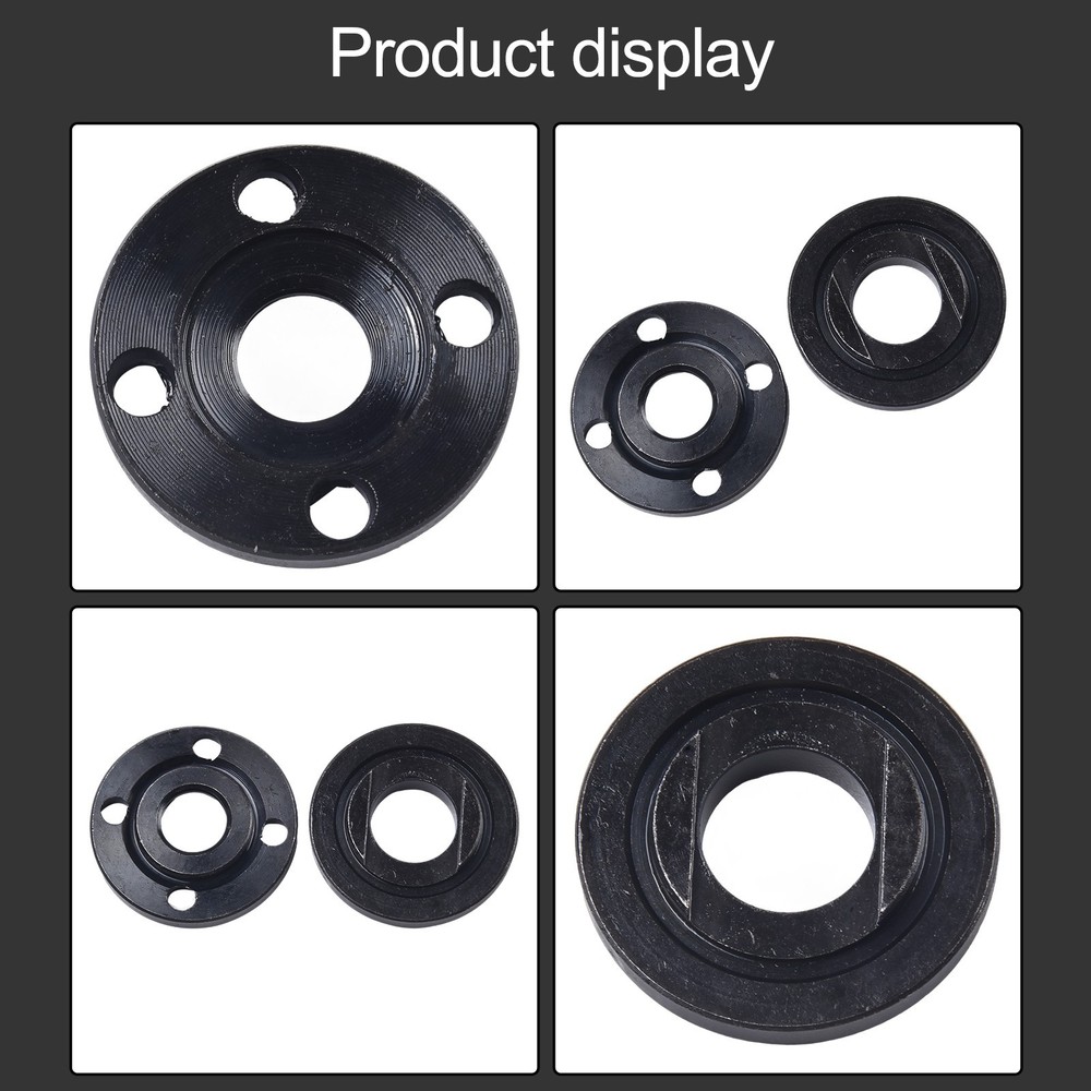 Replacement Angle Grinder Metal Pressure Plate Inner Outer Flange Nut Set Tools