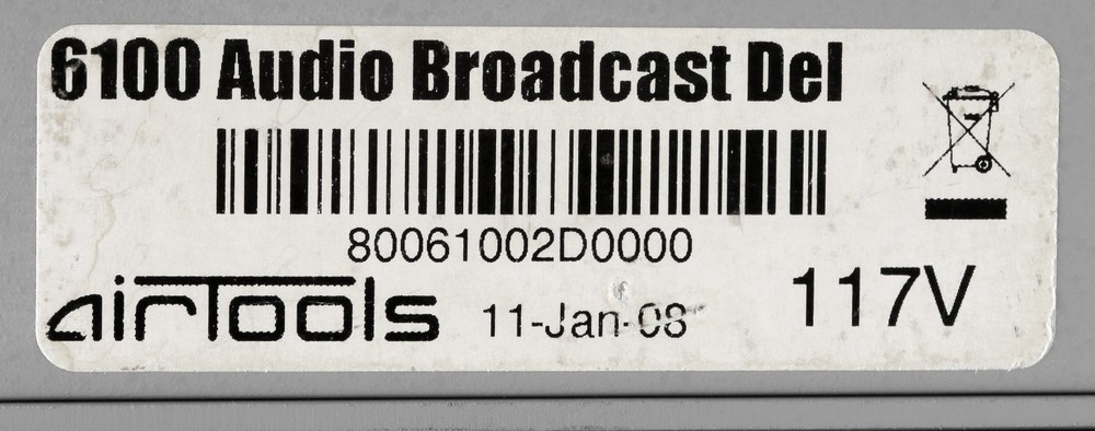 Symetrix Airtools 6100 AES Digital Audio Broadcast Profanity Delay DUMP Button