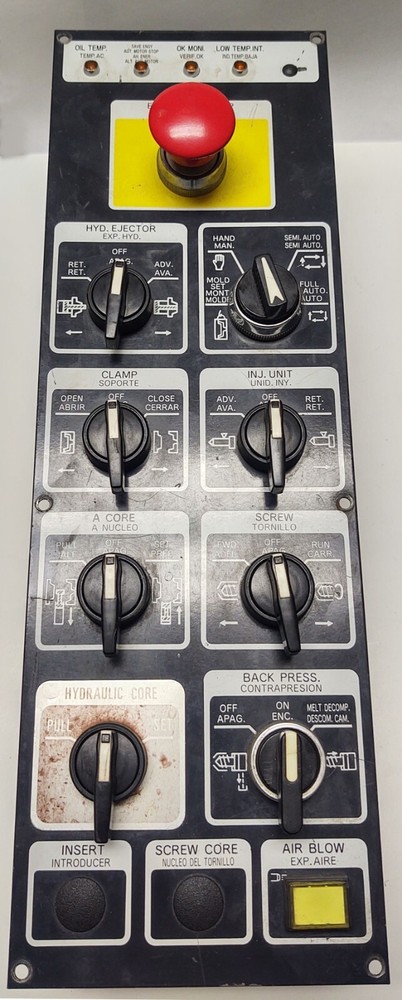 Mitsubishi 90-210 Ton Plastic Injection Molding Machine Operator Switch Panel