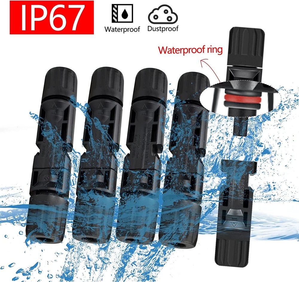 12/24PCS Solar Panel Cable Wire Connectors Crimper PV Crimping Pliers Tools Set