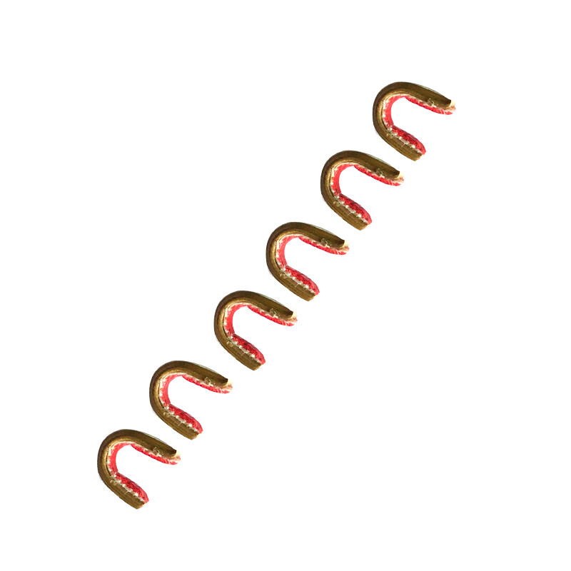 YLSIO Archery 6X String Nocking Points Brass Nock Buckle Clips String Protecter