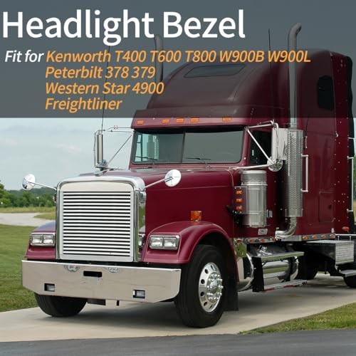Dual Rectangular 2X for 4x6 Light Headlight Bezel with 12" Clear Lens White LED
