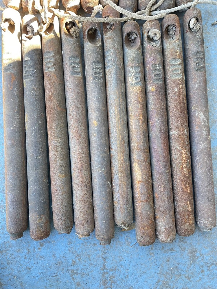 vintage cast iron window sash weights