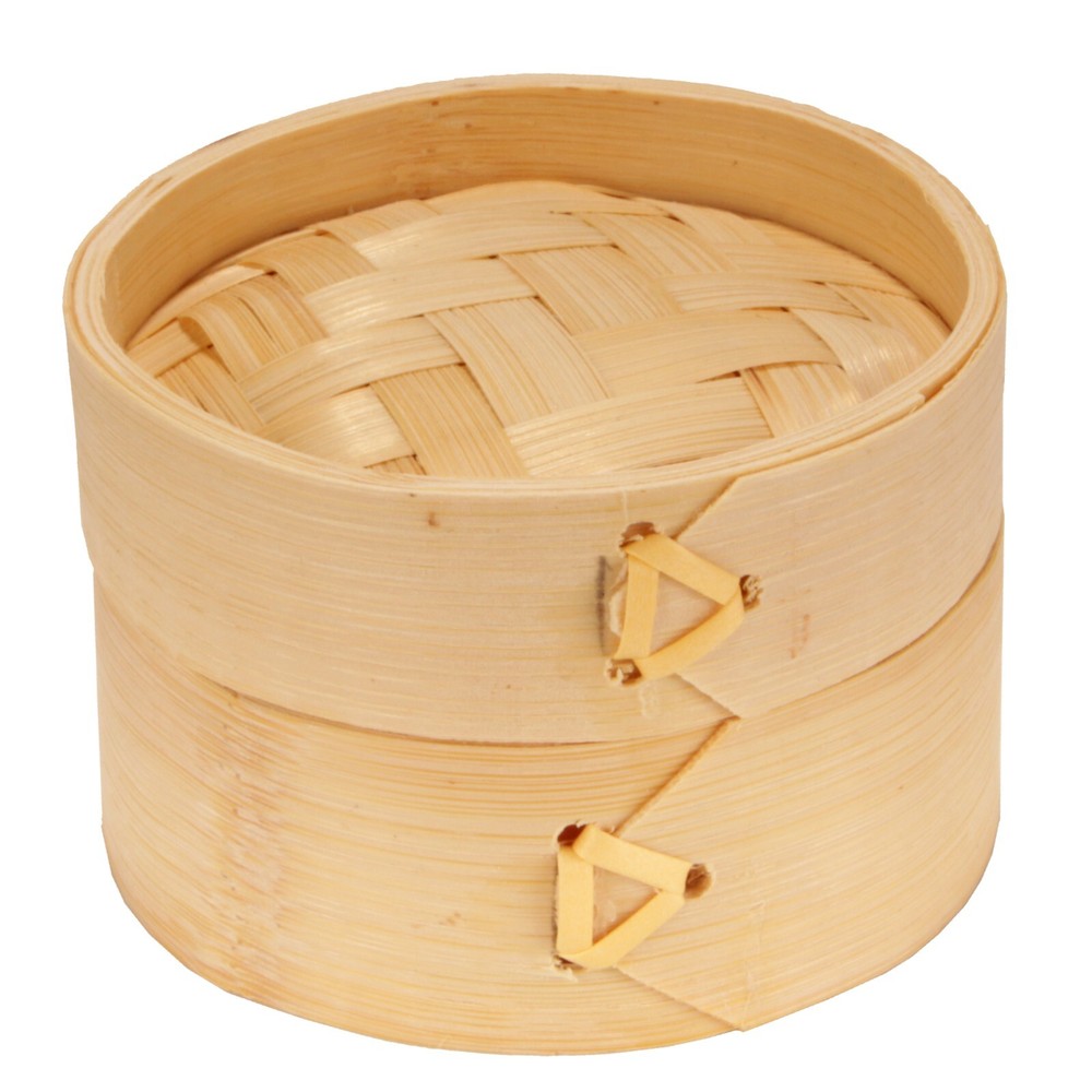 Mini Bamboo Steamer With Lid for Dumplings