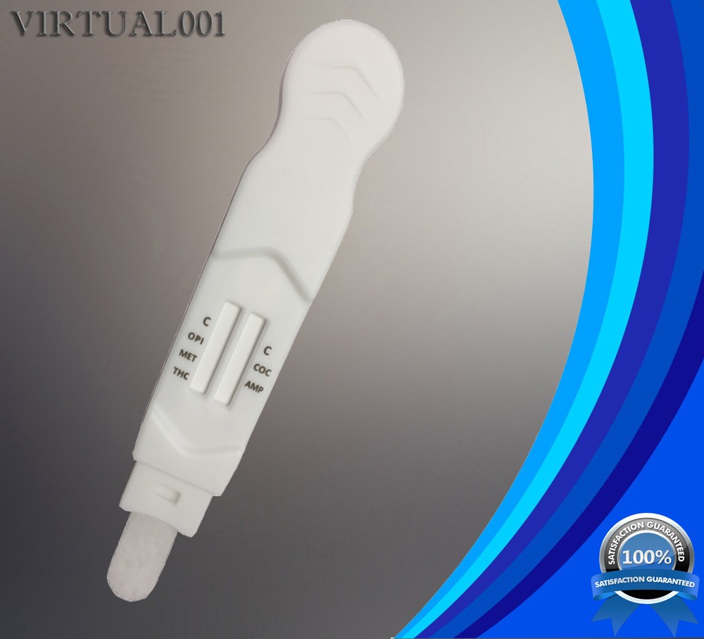 (100 Pack) 5 Panel Saliva Oral Fluid Multi-Drug Testing Kit