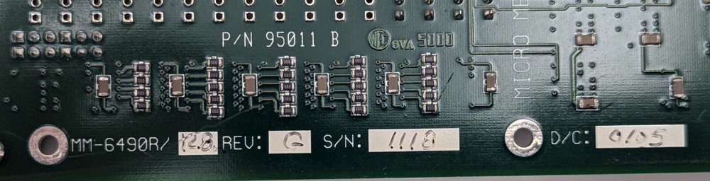 Micro Memory MM-6490 High Speed Dual-Port Buffer Memory Board Module P/N 95011 B
