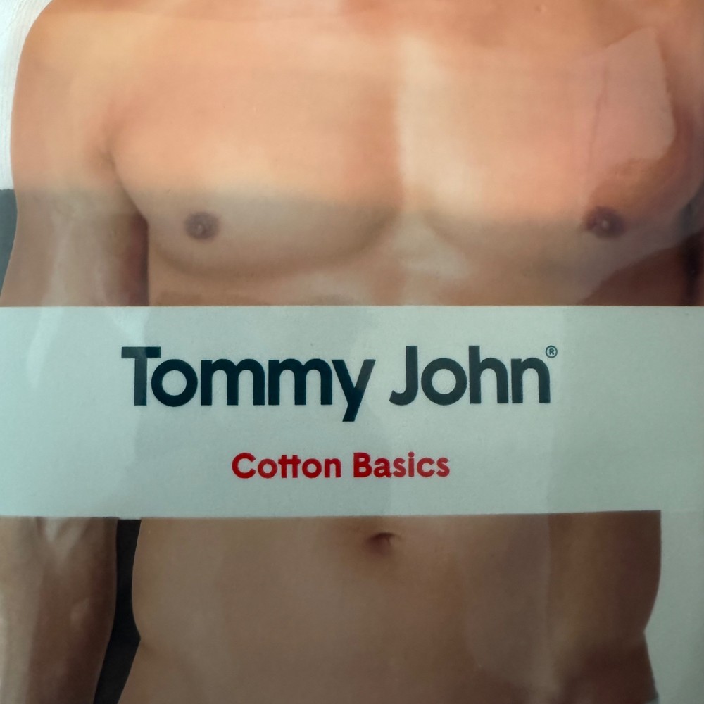 Tommy John Mens Cotton Basics 2 Pack Solid Colors Boxer Briefs 4” Inseam Medium