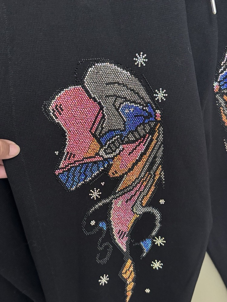 Butterfly Rhinestone Multicolor Set In A Size Medium