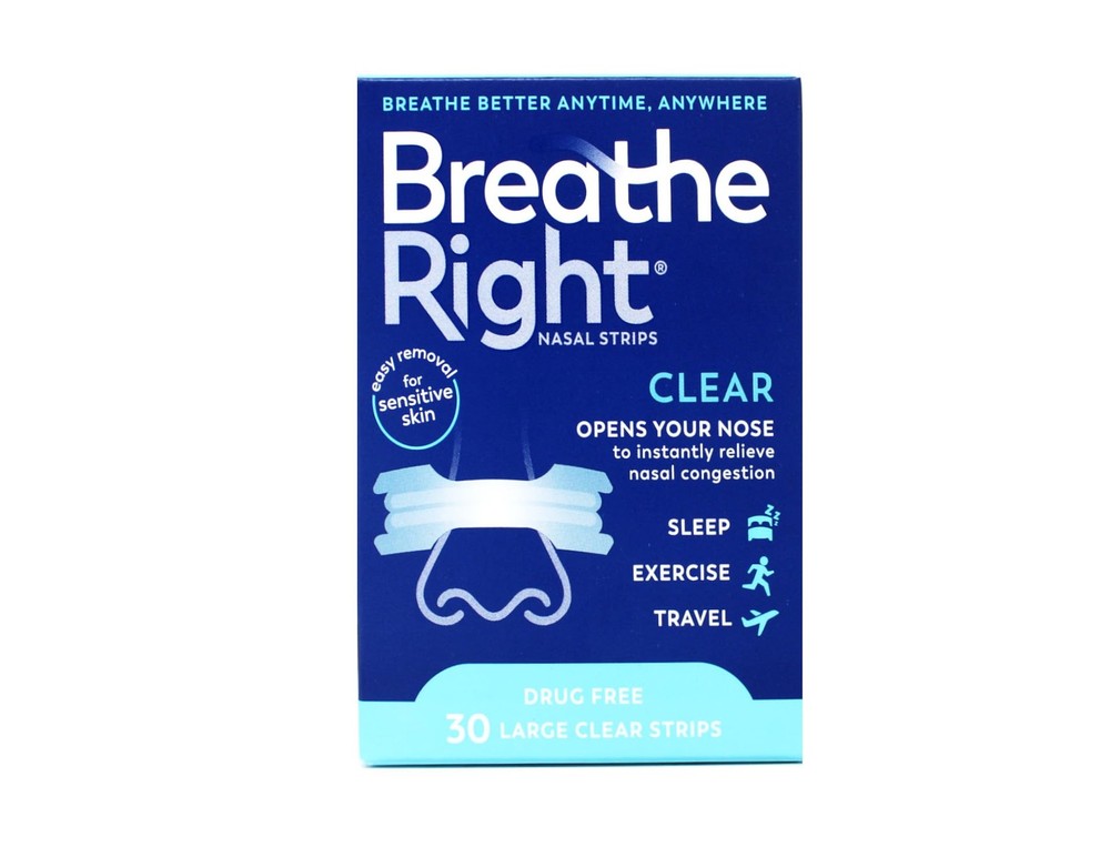 (120 Strips) Nasal Strips Clear Large for Sensitive Skin