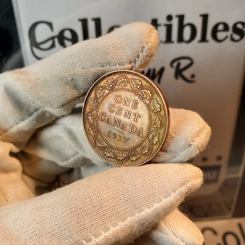 1917 Canada Large Cent UNC Toned