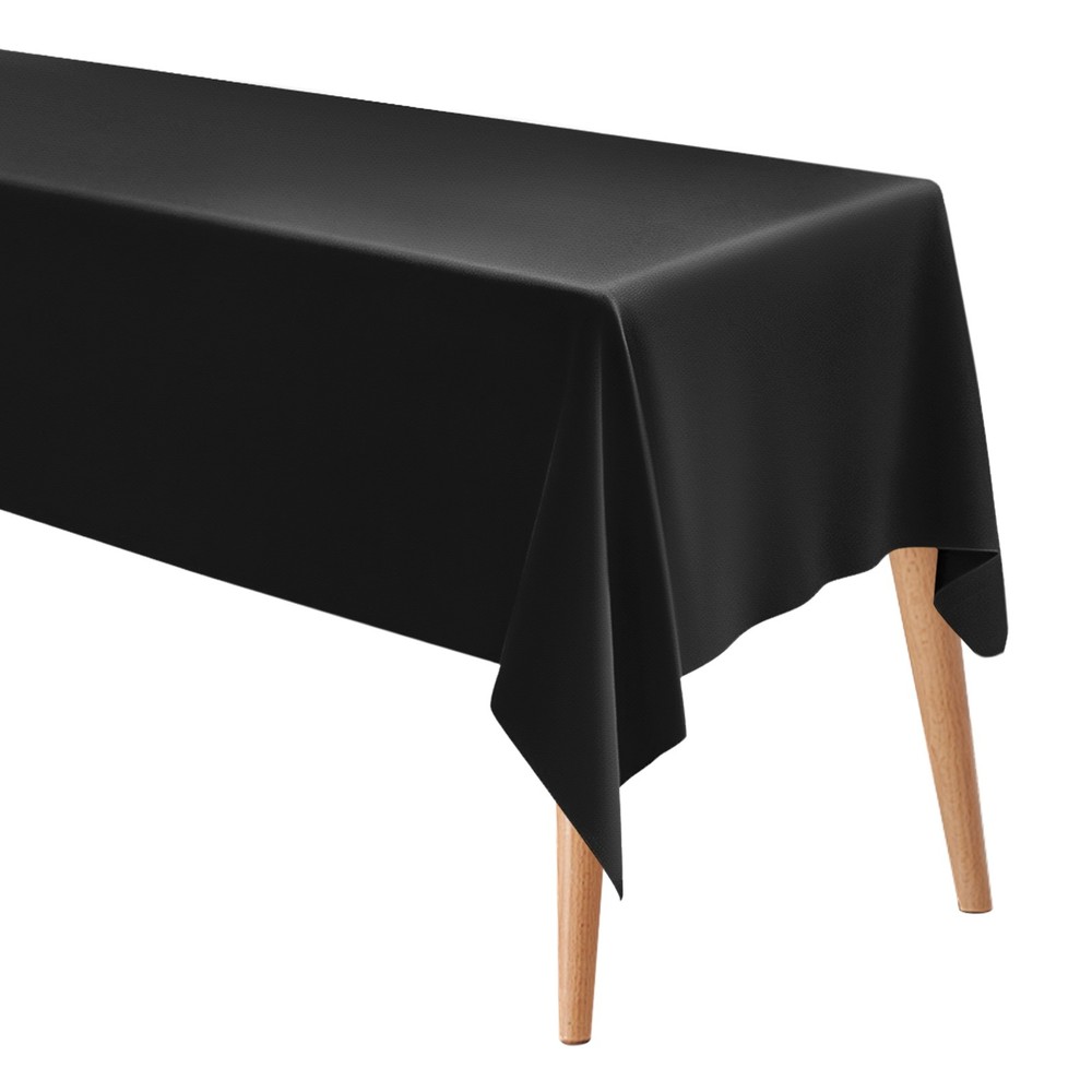 160x250cm Rectangle Tablecloth, Thickened Polyester Table Cloth Black