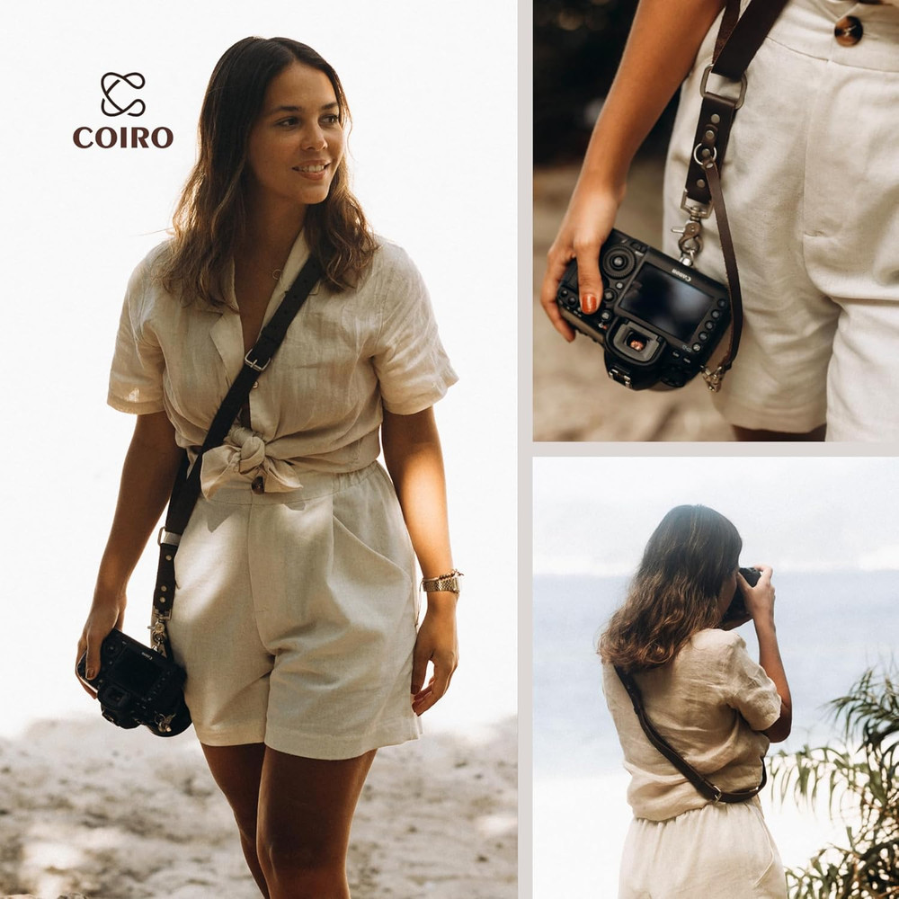 Professional Leather Camera Strap with Quick Release for Single Camera