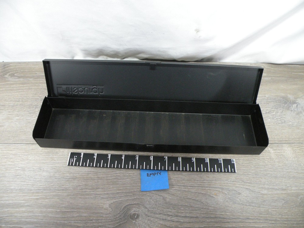 Pittsburgh Empty Black Metal Tool Storage Case Box for Wrenches Sockets