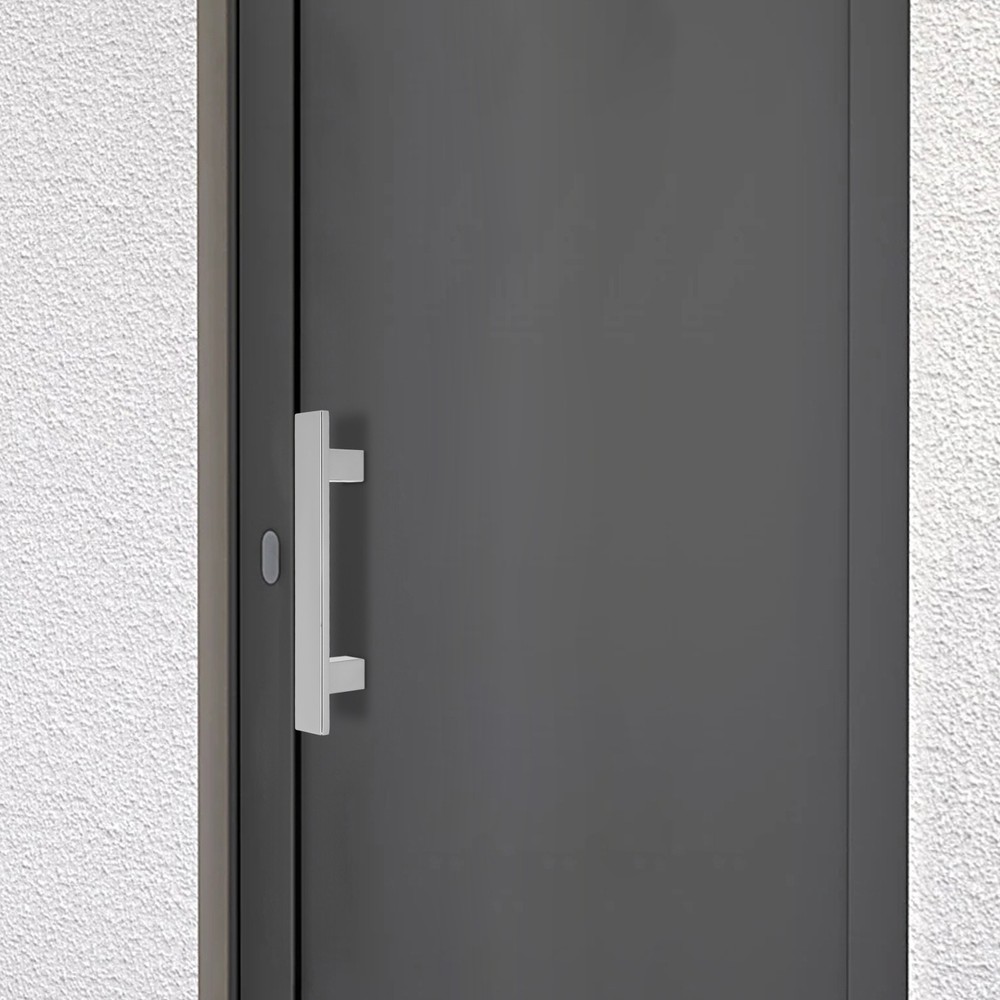 Silver Stainless Steel Pull Handles H-shaped Door Pull Handle For Glass Door