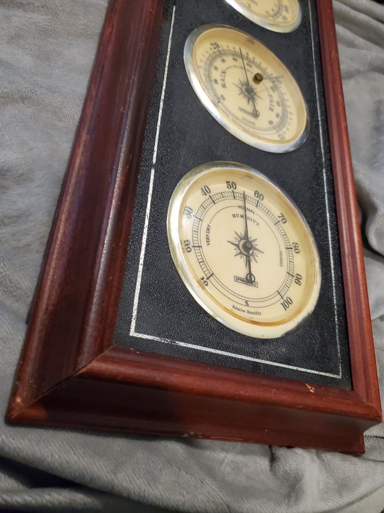 Vintage Springfield Weather Station . Framed
