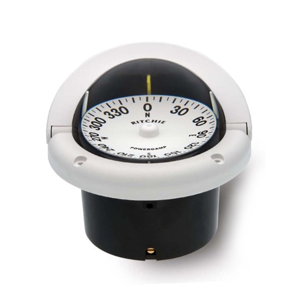 Ritchie Helmsman Flush Mount Compass | White | HF-742W