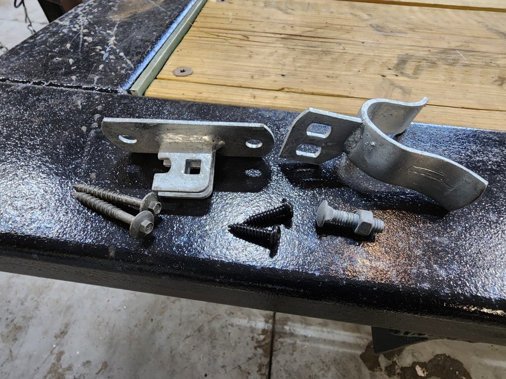 Gate Fork Latch - 1 3/8" Wall Mount - Chain Link Fence. Gate Hardware