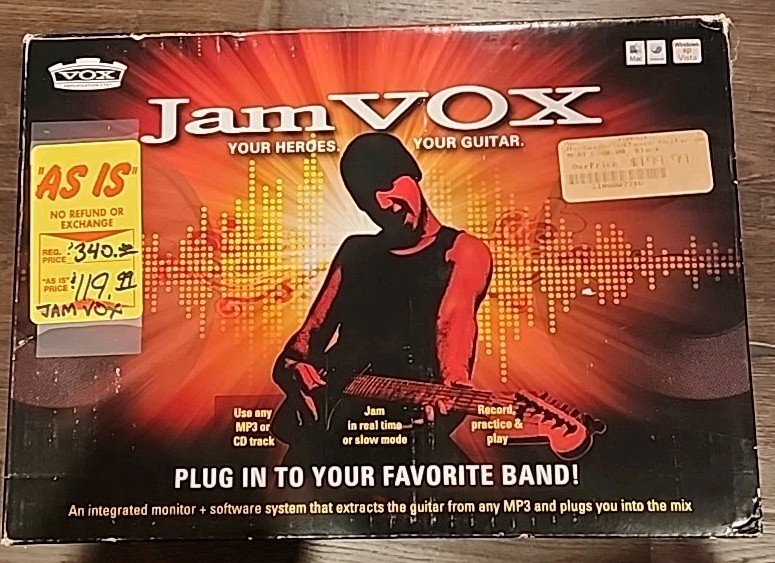 Vox JamVOX Computer Guitar Interface System - Missing The Cd And/or Software.