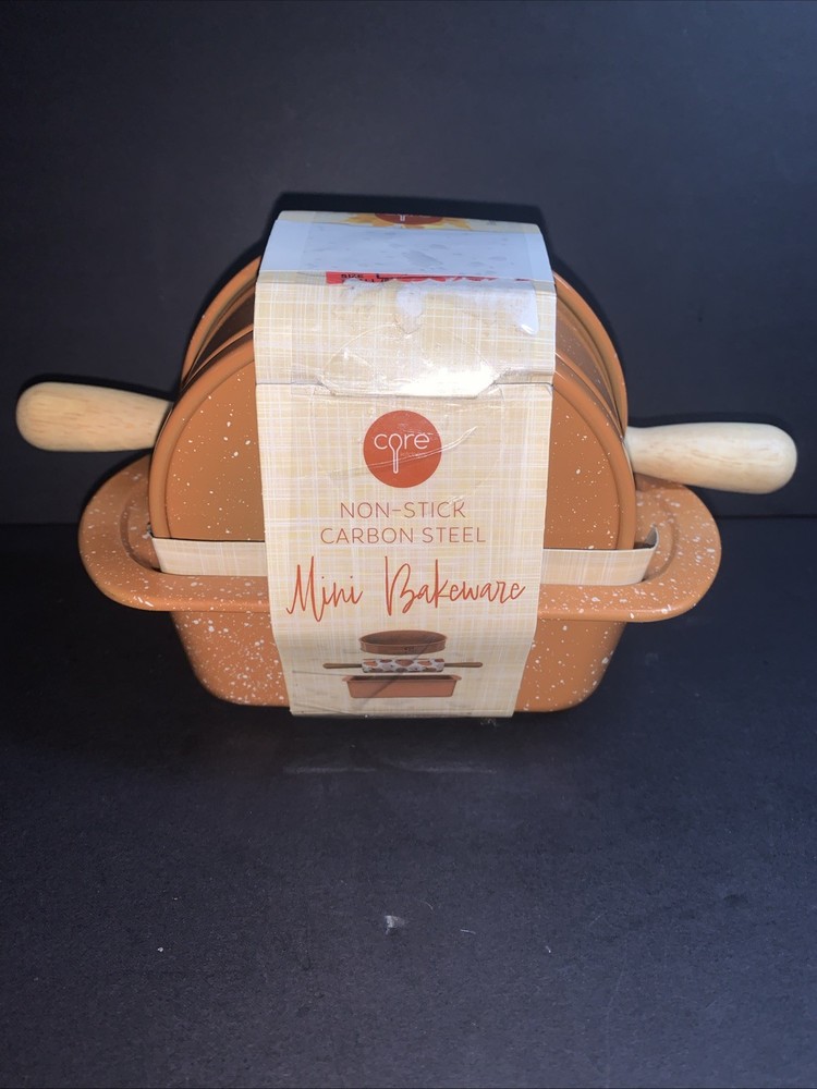 3 Pc Mini Bakeware Set Fall Loaf, Spring Form Tractor, Leaf, Pumpkin Rolling Pin