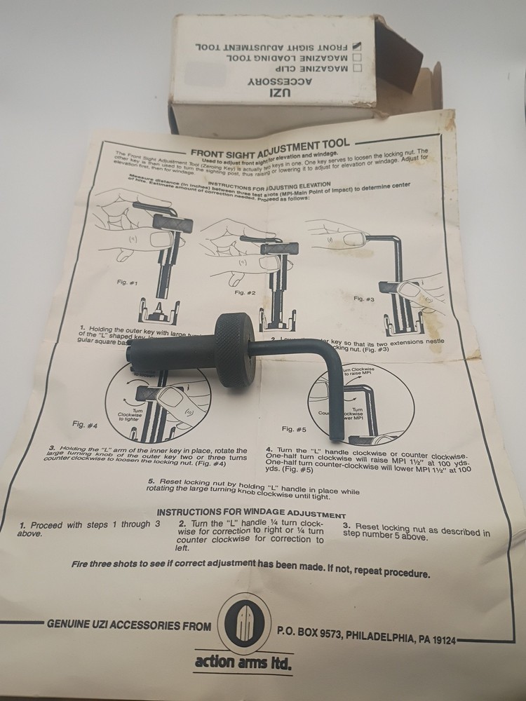 Original Action Arms Front Sight Tool Model A New Old Stock