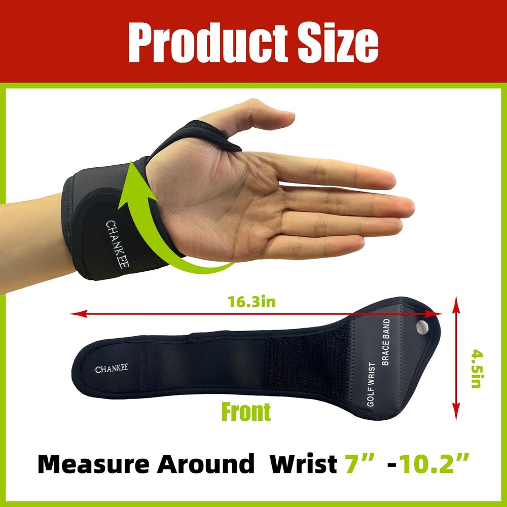 Adjustable Golf Wrist Training Aid for Swing Correction and Alignment Practice
