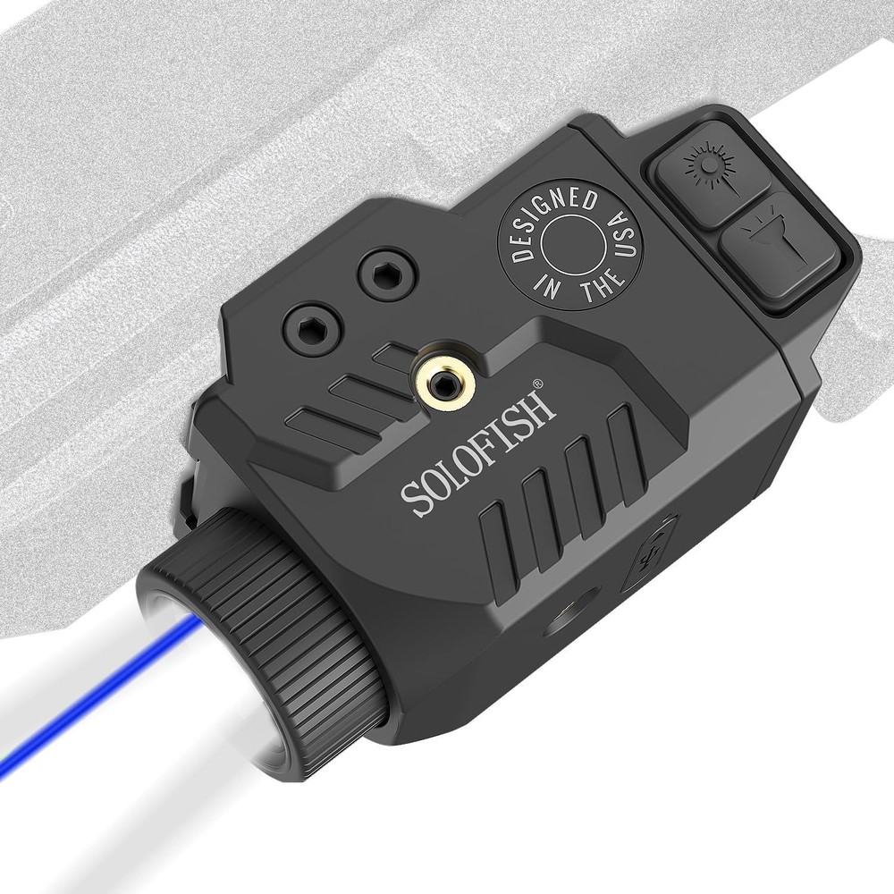 Solofish 800lm Adjustable Pistol Light Laser Blue Combo