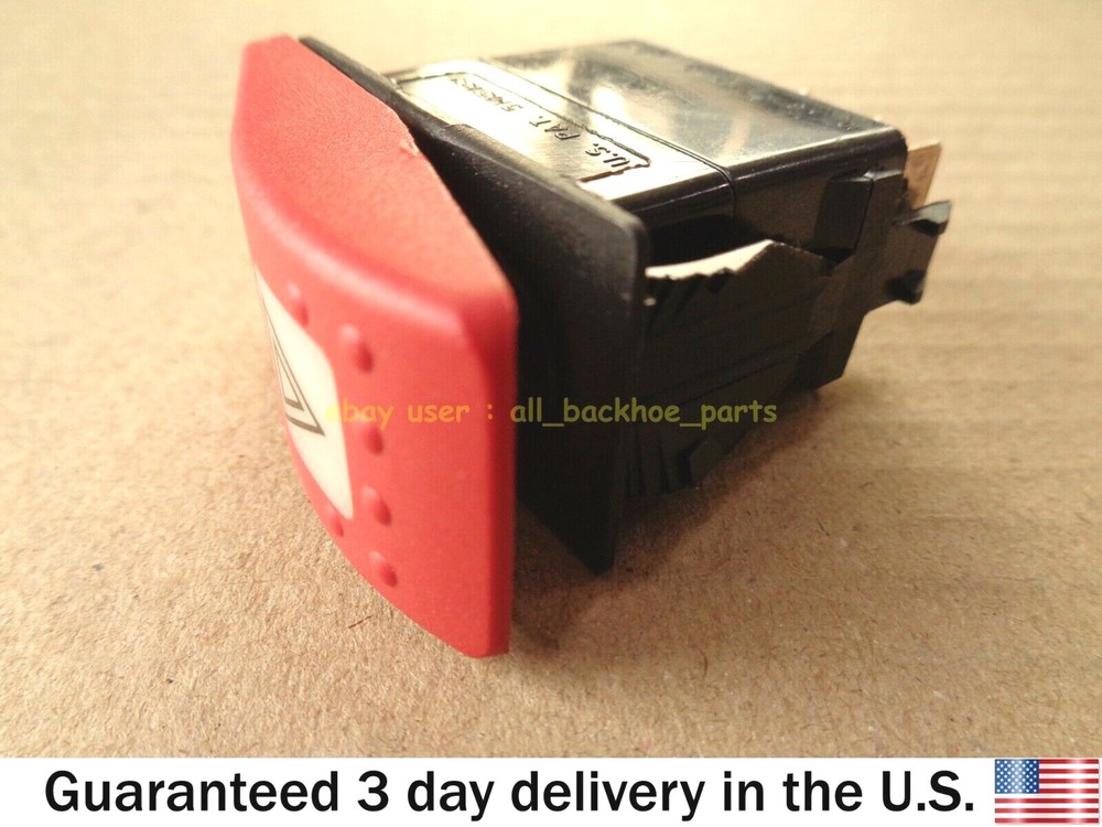 JCB BACKHOE - PANEL SWITCH, 12V HAZARD (PART NO. 701/60005)