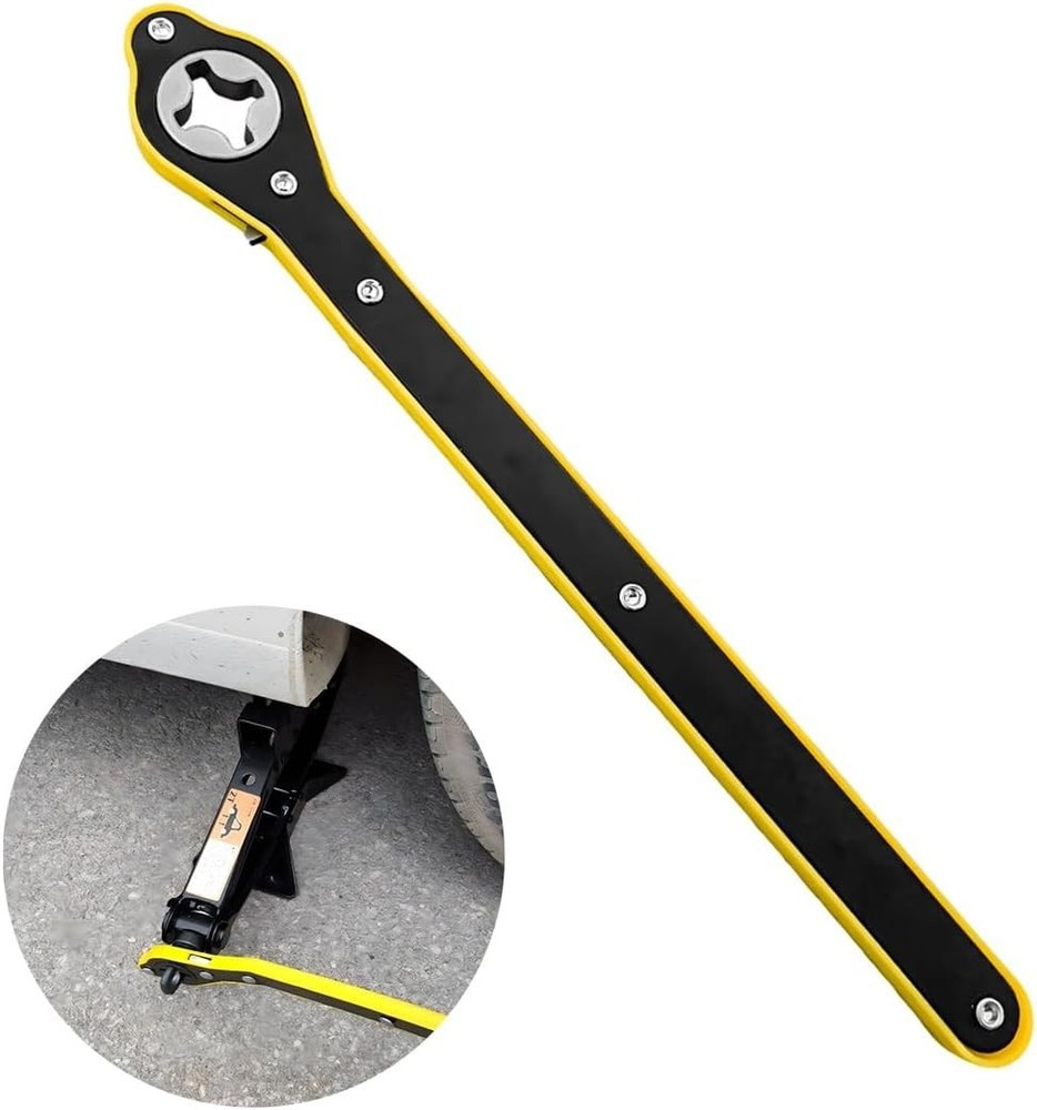 Durable 13.5 Inch Ratchet Wrench with Forward & Reverse for Quick Tire Changes