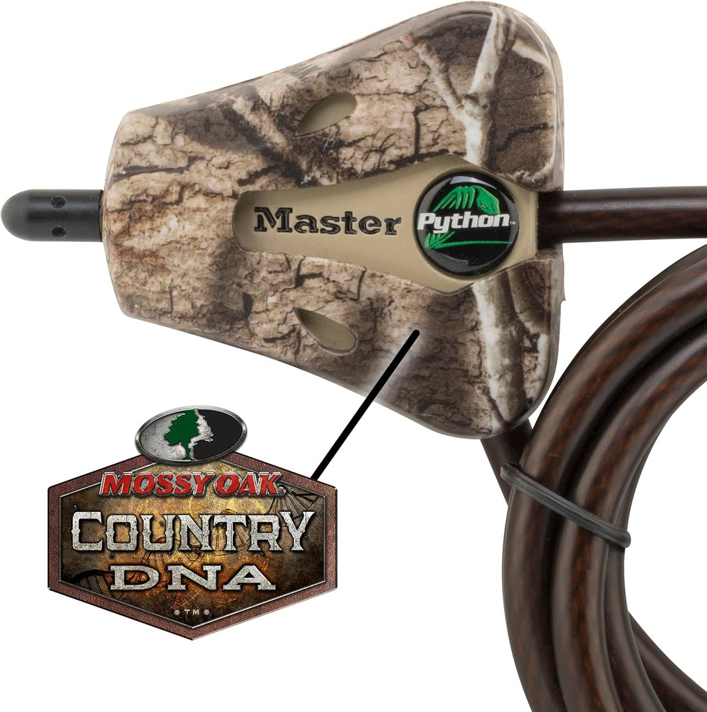 Cable Lock, Python Adjustable Keyed Cable Lock, 6 Ft. Long Cable, 2 Pack Mossy O