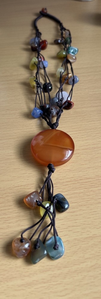 Stunning Agate / Mixed Gemstone Statement Pendant/ Necklace