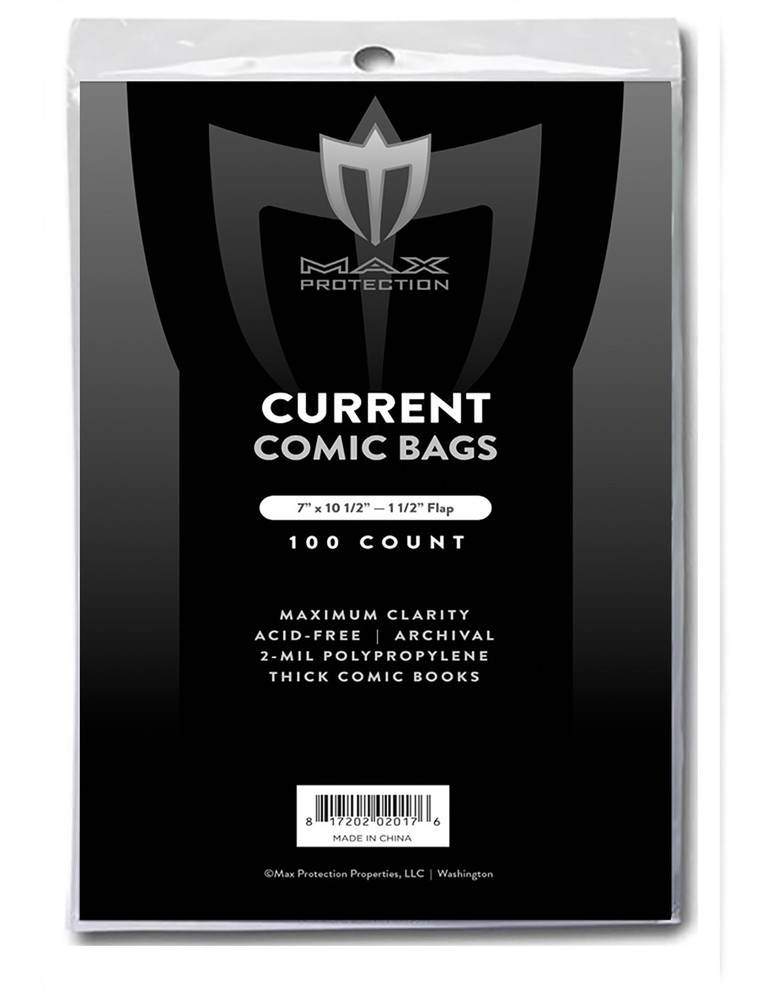 2000 MAX PRO THICK CURRENT MODERN COMIC BOOK ARCHIVAL POLY BAGS 7 X 10 1/2