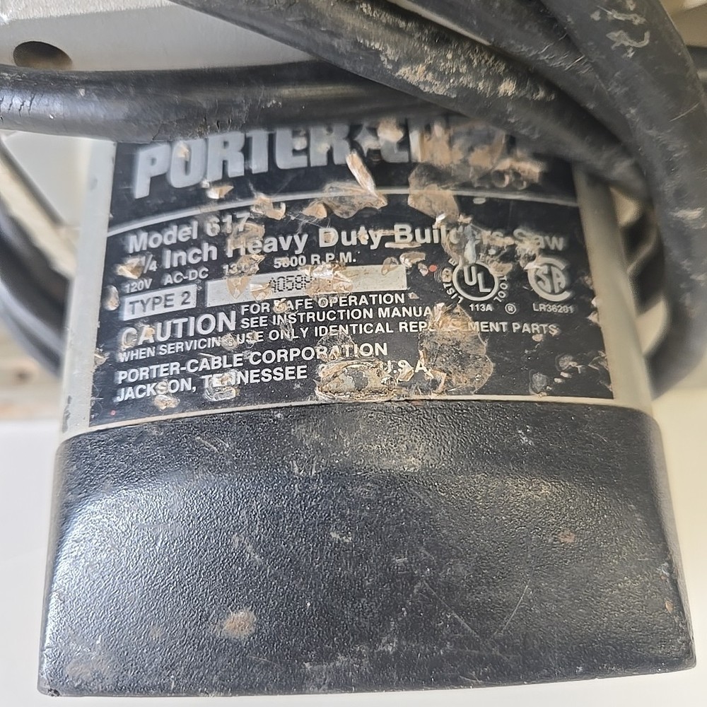 Porter Cable 617 Circular Saw (Tested And Works)