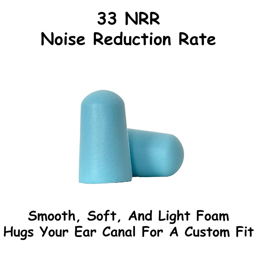 Foam Earplugs for Sleeping, 60 Pair - 33dB Highest NRR, Comfortable Ear Plugs...