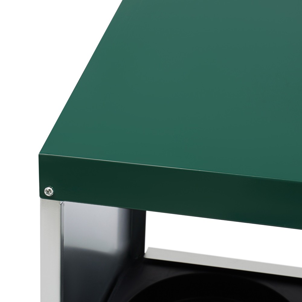 4-grid Green Chicken Nesting Box Chicken Eggs Laying Box with Egg Storage PP